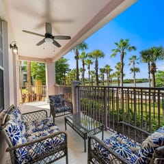 Balcony Lake View 3BR Condo near Epic Universe!