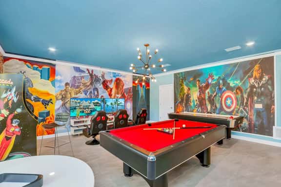 Game, Themed Rooms, Theater 8BR Pool Home near WDW - Image 1