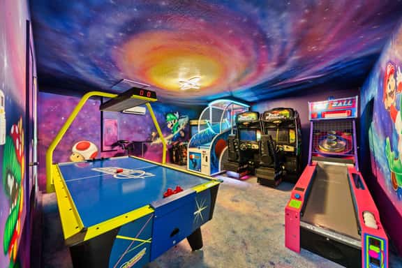 Resort Access 6BR Pool Home w Arcade near Disney - Image 1