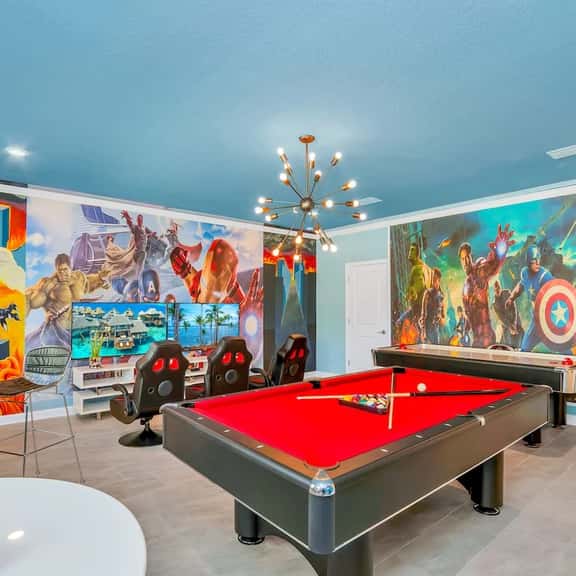 Game, Themed Rooms, Theater 8BR Pool Home near WDW - Image 1