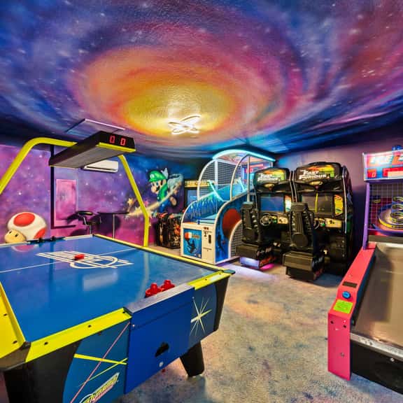 Resort Access 6BR Pool Home w Arcade near Disney - Image 1