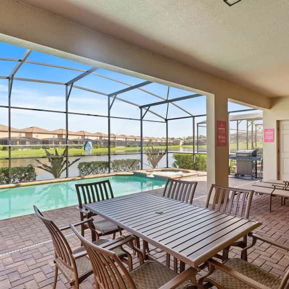 Lake View! 8BR Home w Private Pool Spa near Disney - Image 1